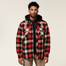 Load image into Gallery viewer, Hard Yakka Men&#39;s The Quilted Shacket - Red - Jackets
