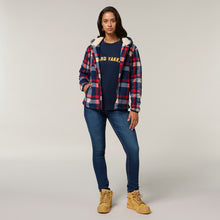 Load image into Gallery viewer, Hard Yakka Women's Check Zoodie - Cherry - Jackets
