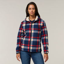 Load image into Gallery viewer, Hard Yakka Women's Check Zoodie - Cherry - Jackets
