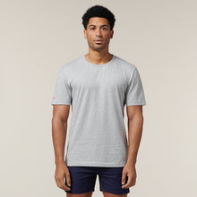 Load image into Gallery viewer, Hard Yakka Men&#39;s Cotton Crew Tee - Light Grey Marle - Tees
