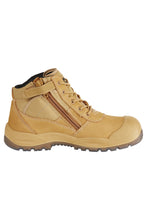 Load image into Gallery viewer, Hard Yakka Men&#39;s Utility Zip Sided Steel Toe Safety Boots - Wheat - Safety Footwear
