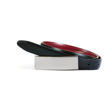 Load image into Gallery viewer, NNT Women&#39;s Leather Reversible Belt - Black/Poppy - Belts
