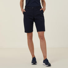 Load image into Gallery viewer, NNT Women&#39;s Stretch Cotton Chino Shorts - Navy - Shorts
