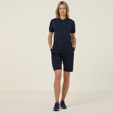 Load image into Gallery viewer, NNT Women&#39;s Stretch Cotton Chino Shorts - Navy - Shorts
