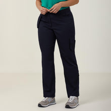 Load image into Gallery viewer, NNT Women&#39;s Poly Viscose Gaberdine Flex Waist Cargo Pants - Ink Navy - Pants
