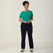 Load image into Gallery viewer, NNT Women&#39;s Poly Viscose Gaberdine Flex Waist Cargo Pants - Ink Navy - Pants
