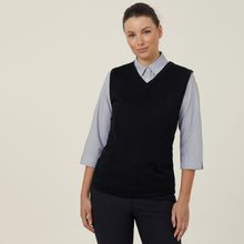 Load image into Gallery viewer, NNT Women&#39;s Acrylic Vest - Black - Knitwear
