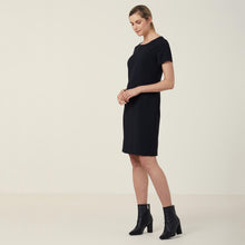 Load image into Gallery viewer, NNT Women's Helix Dry Short Sleeve Dress - Black - Skirts/Dresses
