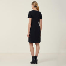 Load image into Gallery viewer, NNT Women's Helix Dry Short Sleeve Dress - Black - Skirts/Dresses
