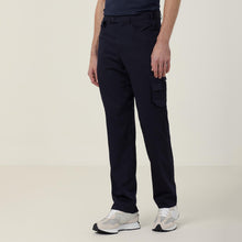 Load image into Gallery viewer, NNT Men&#39;s Poly Viscose Gaberdine Flex Waist Cargo Pants - Ink Navy - Pants
