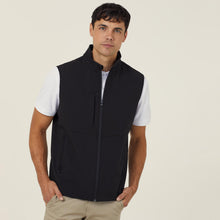 Load image into Gallery viewer, NNT Men&#39;s Bonded Fleece Zip Vest - Black - Vests
