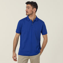 Load image into Gallery viewer, NNT Men&#39;s Antibacterial Polyface Short Sleeve Polo - Blue - Polos
