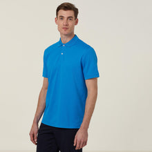 Load image into Gallery viewer, NNT Men&#39;s Antibacterial Polyface Short Sleeve Polo - Cyan - Polos
