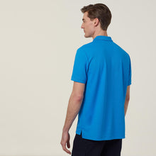 Load image into Gallery viewer, NNT Men&#39;s Antibacterial Polyface Short Sleeve Polo - Cyan - Polos
