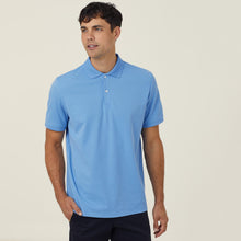 Load image into Gallery viewer, NNT Men&#39;s Antibacterial Polyface Short Sleeve Polo - Light Blue - Polos
