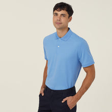 Load image into Gallery viewer, NNT Men&#39;s Antibacterial Polyface Short Sleeve Polo - Light Blue - Polos
