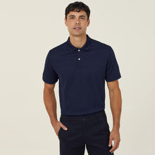 Load image into Gallery viewer, NNT Men&#39;s Antibacterial Polyface Short Sleeve Polo - Navy - Polos
