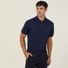 Load image into Gallery viewer, NNT Men&#39;s Antibacterial Polyface Short Sleeve Polo - Navy - Polos
