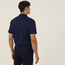 Load image into Gallery viewer, NNT Men&#39;s Antibacterial Polyface Short Sleeve Polo - Navy - Polos
