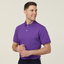 Load image into Gallery viewer, NNT Men&#39;s Antibacterial Polyface Short Sleeve Polo - Purple - Polos
