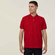 Load image into Gallery viewer, NNT Men&#39;s Antibacterial Polyface Short Sleeve Polo - Red - Polos
