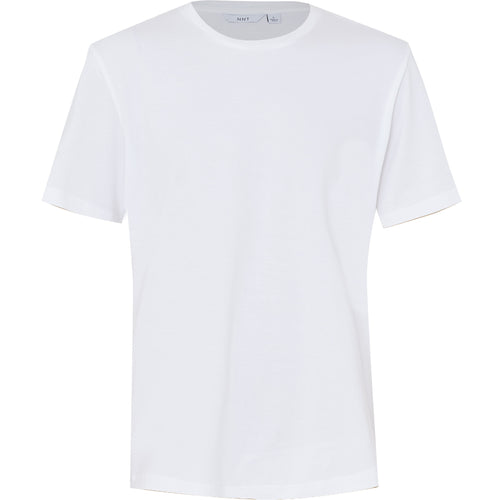 NNT Men's Cotton Jersey Short Sleeve Crew Neck Tee - White - Shirts