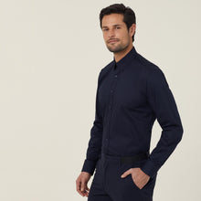 Load image into Gallery viewer, NNT Men&#39;s Avignon Stretch Long Sleeve Shirt - Navy - Shirts
