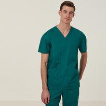 Load image into Gallery viewer, NNT Unisex Next-Gen Antibacterial Active Carl Scrub Top - Hunter Green - Scrubs
