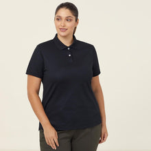 Load image into Gallery viewer, NNT Women&#39;s Antibacterial Polyface Short Sleeve Polo - Black - Polos
