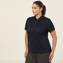 Load image into Gallery viewer, NNT Women&#39;s Antibacterial Polyface Short Sleeve Polo - Black - Polos
