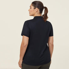 Load image into Gallery viewer, NNT Women&#39;s Antibacterial Polyface Short Sleeve Polo - Black - Polos
