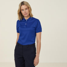 Load image into Gallery viewer, NNT Women&#39;s Antibacterial Polyface Short Sleeve Polo - Blue - Polos
