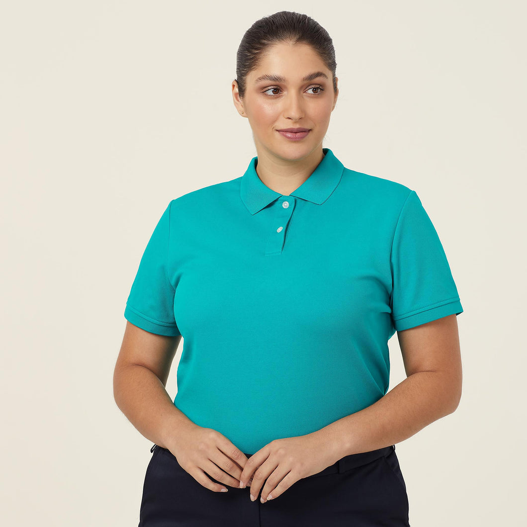 NNT Women's Antibacterial Polyface Short Sleeve Polo - Mint - Polos