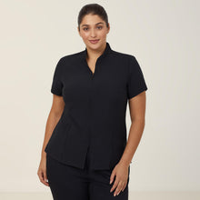 Load image into Gallery viewer, NNT Women&#39;s Helix Dry Zip Front Tunic - Black - Tunics
