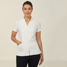 Load image into Gallery viewer, NNT Women&#39;s Helix Dry Zip Front Tunic - White - Tunics
