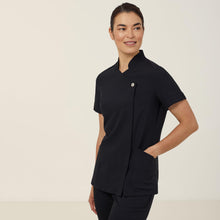 Load image into Gallery viewer, NNT Women&#39;s Helix Dry Asymmetric Front Tunic - Black - Tunics
