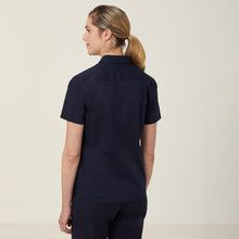 Load image into Gallery viewer, NNT Women&#39;s Avignon Stretch Short Sleeve Slim Shirt - Navy - Shirts
