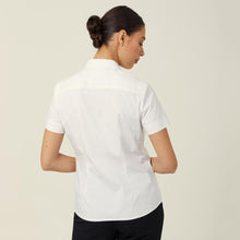 Load image into Gallery viewer, NNT Women&#39;s Avignon Stretch Short Sleeve Slim Shirt - White - Shirts
