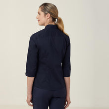 Load image into Gallery viewer, NNT Women&#39;s Avignon Stretch 3/4 Sleeve Shirt - Navy - Shirts
