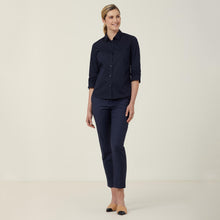 Load image into Gallery viewer, NNT Women&#39;s Avignon Stretch 3/4 Sleeve Shirt - Navy - Shirts
