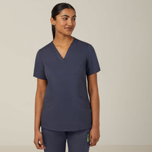 Load image into Gallery viewer, NNT Women&#39;s Next-Gen Antibacterial Active Florence Scrub Top - Charcoal - Scrubs
