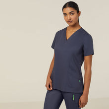 Load image into Gallery viewer, NNT Women&#39;s Next-Gen Antibacterial Active Florence Scrub Top - Charcoal - Scrubs
