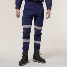 Load image into Gallery viewer, Hard Yakka Men&#39;s Raptor Cuffed W/Tape - Navy - Pants
