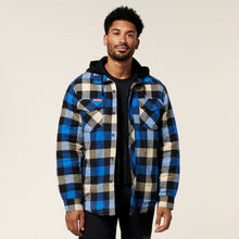 Load image into Gallery viewer, Hard Yakka Men&#39;s The Quilted Shacket - Blue - Jackets
