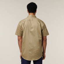 Load image into Gallery viewer, Hard Yakka Men&#39;s Foundations Cotton Drill Short Sleeve Shirt - Khaki - Shirts
