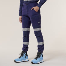 Load image into Gallery viewer, Hard Yakka Women&#39;s Raptor Cuff Pant W/Tape - Navy - Pants
