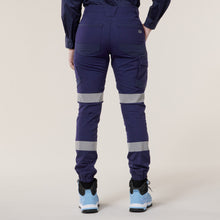 Load image into Gallery viewer, Hard Yakka Women&#39;s Raptor Cuff Pant W/Tape - Navy - Pants
