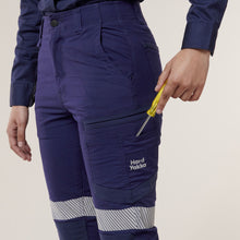 Load image into Gallery viewer, Hard Yakka Women&#39;s Raptor Cuff Pant W/Tape - Navy - Pants
