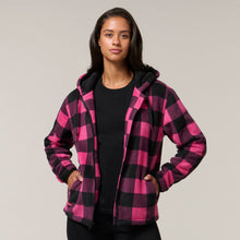 Load image into Gallery viewer, Hard Yakka Women&#39;s Check Zoodie - Fuchsia - Jackets
