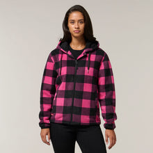 Load image into Gallery viewer, Hard Yakka Women&#39;s Check Zoodie - Fuchsia - Jackets
